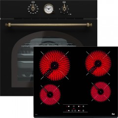 Teka HRB 6300 AT + TZ 6415 Φούρνος άνω Πάγκου 70lt με Κεραμικές Εστίες Π59.5εκ. Μαύρος Teka HRB 6300 AT + TZ 6415 Φούρνος άνω Πάγκου 70lt με Κεραμικές Εστίες Π59.5εκ. Μαύρος